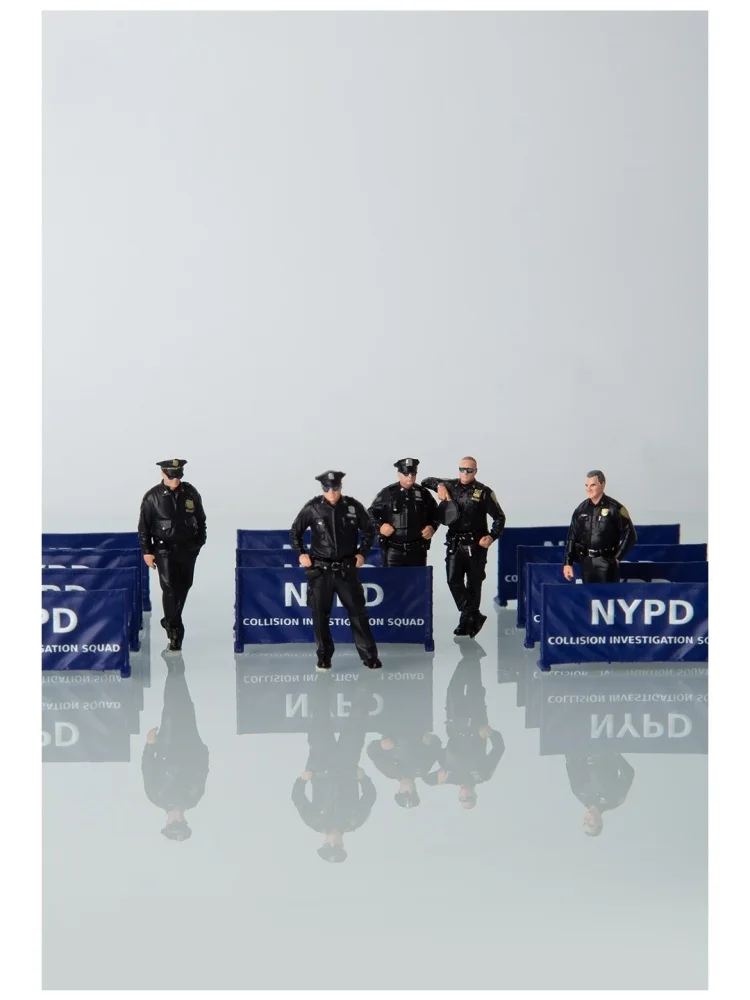1/64 Scale Model Resin Figurines Diorama Hand-Painted Miniatures Figure Police Officer Cop Law Enforcement Collectible AFA image 7