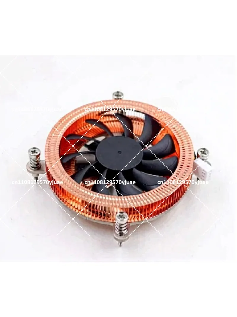 Ultra-Thin 1U Pure Copper Heat Pipe Radiator with Silent Pressurizing Fan for All-in-One Desktop CPU