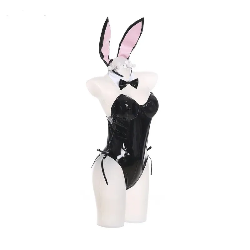 

aaa12 3Ram Rem Cosplay Costume Lamb From Zero Bunny Black Sexy Halloween Party Adult Dress Clothes