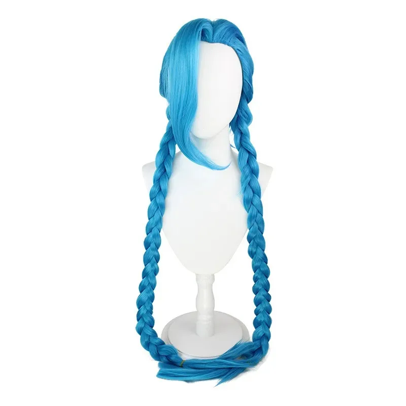 

AIAI 2025Arcane Powder Jinx Косплей Синий Двойной Хвост Синтетический Длинный Плетеный Аниме Coser Милая Девушка Высокое Качество Парик H