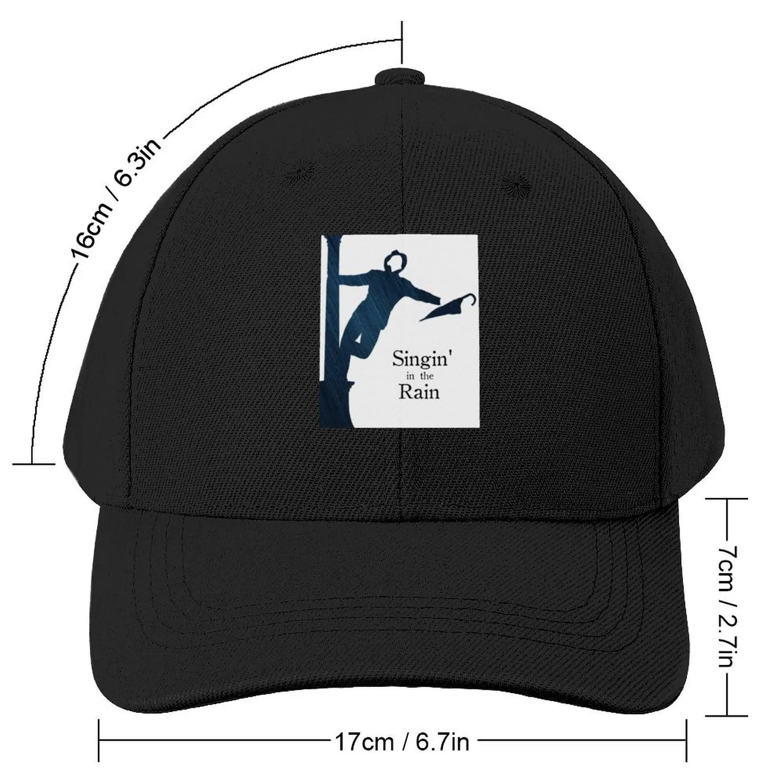 Singin in the rain poster Baseball Cap Hat Luxury Brand Hip Hop Women's Beach Visor Men's