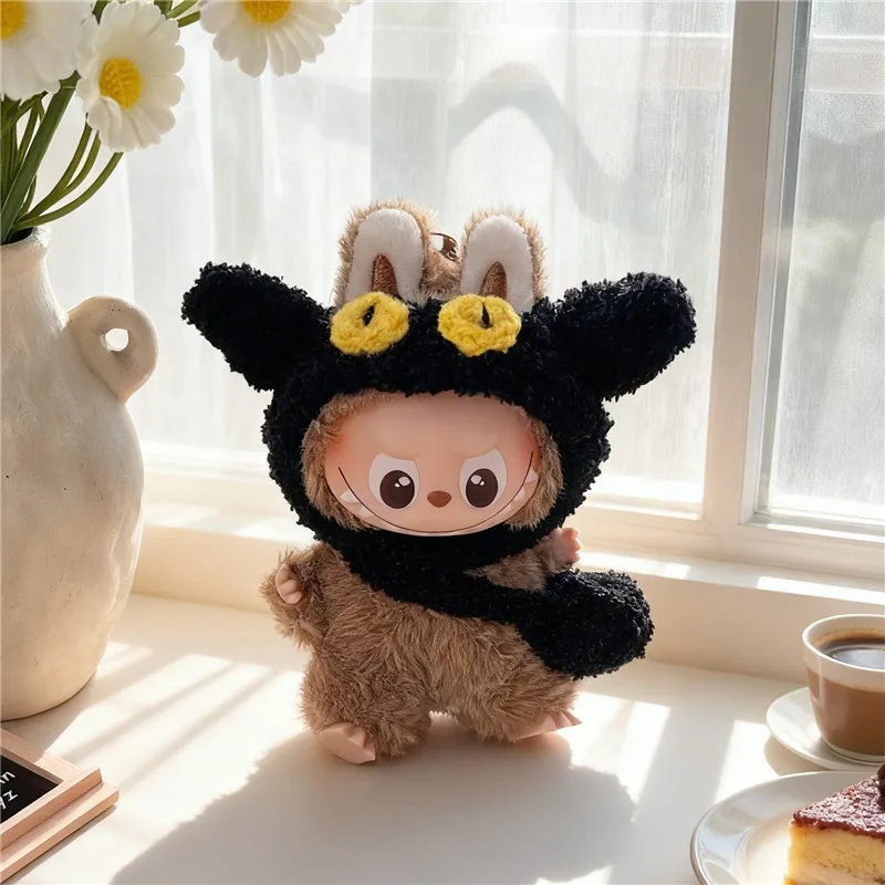 For labubu 4.0 The Monsters Pin Love Series Cartoon Disney CookieAnn StellaLou Clothing Animal Cat Mouse Outfit Knitting Clothes