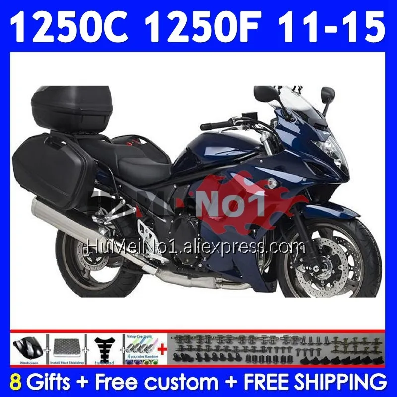 Kit For SUZUKI Bandit GSX1250F GSXF 1250 11 12 13 14 15 124No.17 GSXF1250 GSX1250C 2011 2012 2013 2014 Dark blue 2015 Fairing