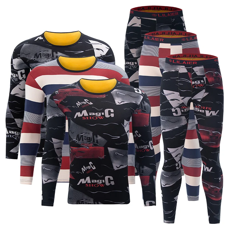 

2-Piece Men's Warm Suit With Velvet Gold Velvet Print Autumn Clothes And Pants In Casual Large Size Comfortable And Trendy