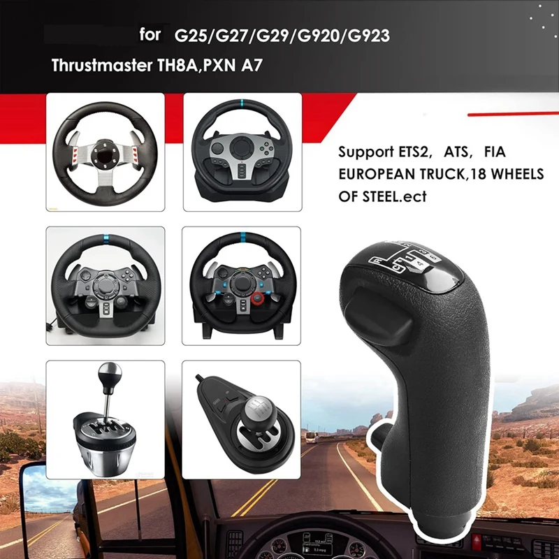 USB Simulator Shifter Gearshift Knob Applicable For Logitech G29 G27 G25 TH8A Gearshift Knob For People Truck Gaming PC