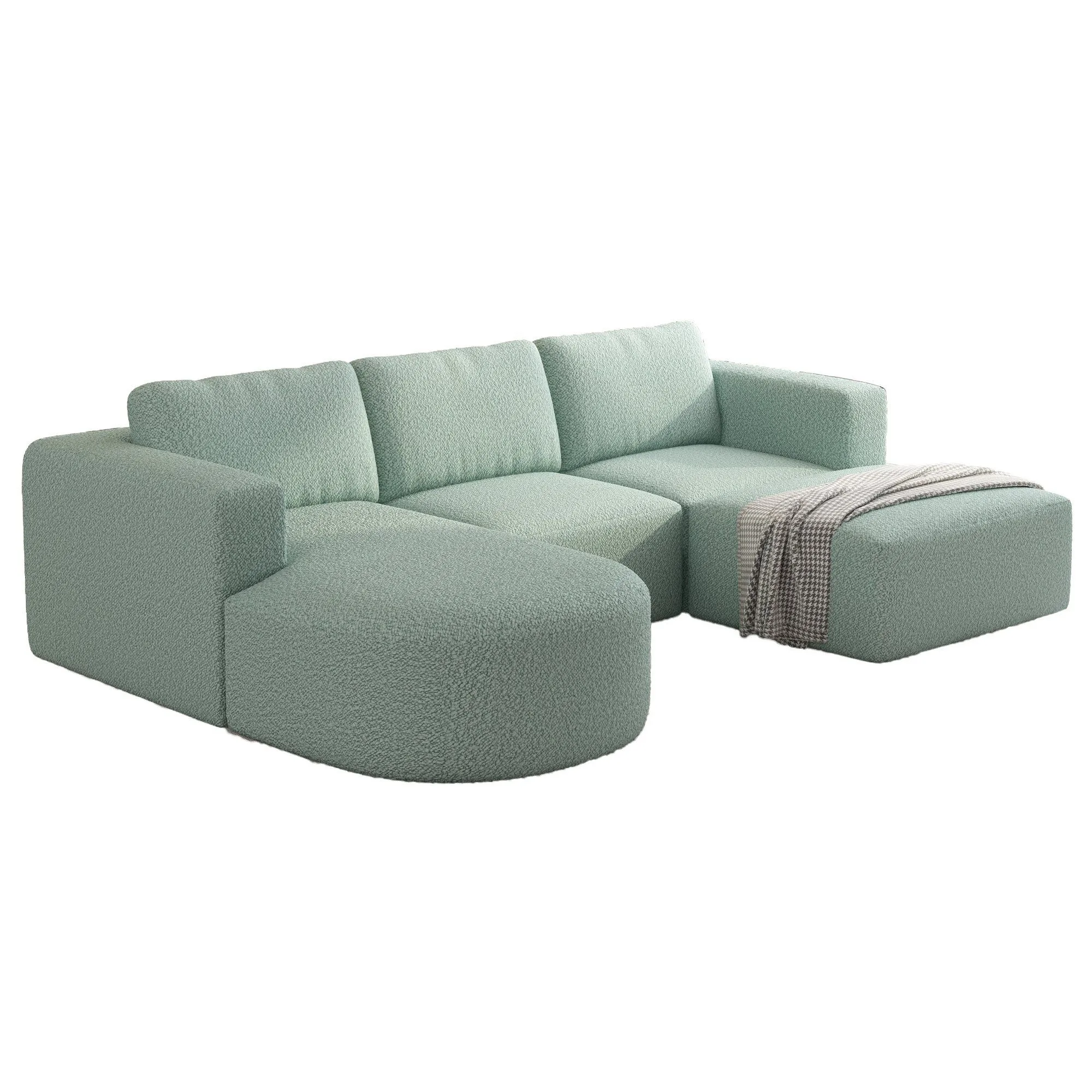 #Factory Direct Tufted Corner Sofa Set Indoor Living Room Apartment Use Upholstered with Sponge Fill Freight Options Available