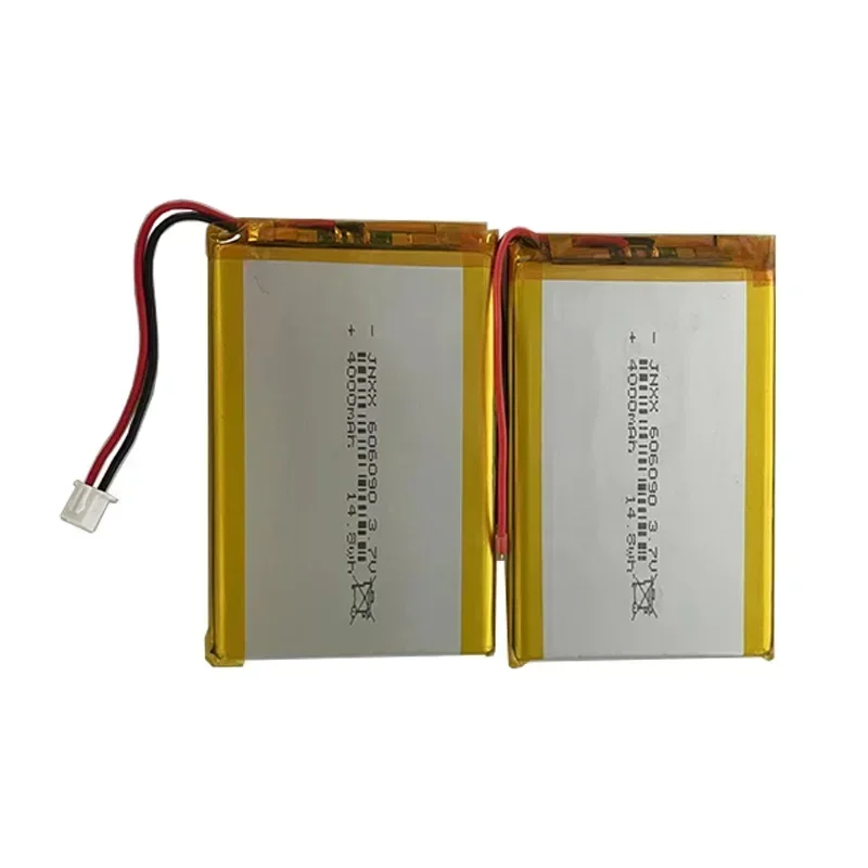 606090   Baterai 3.7V 4000MAh Sel Isi Ulang Polimer Lithium untuk GPS PSP DVD Mainan Powerbank Power Bank Tablet PC Robot Kipas LED