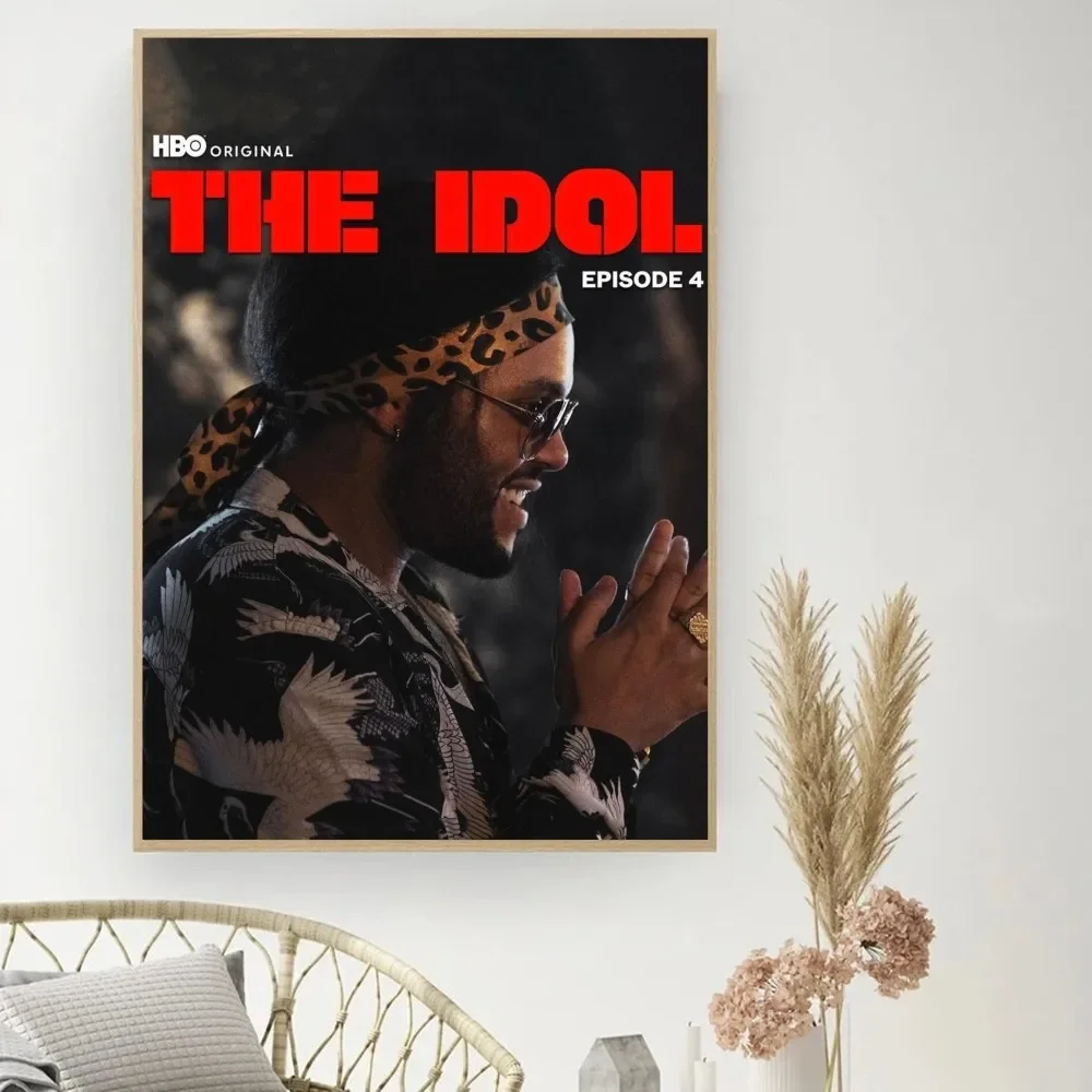 2023 THE IDOL Pop Rap Album The Weeknd Big Poster Rock After Hours Til Dawn Starboy Vintage Movie Wall Art Bar Cafe Stickers