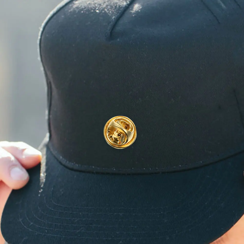 

50pcs Pin Backs Locking Brooch Pins Enamel Pin Clutch Replacement Badge Backings Metal Fasteners For Diy Accessories Craft