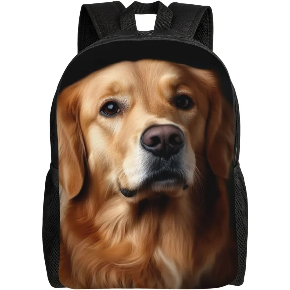 

Bookbags For Women Men Lightweight Laptop Backpack Golden Retriever Daypack Computer Bag