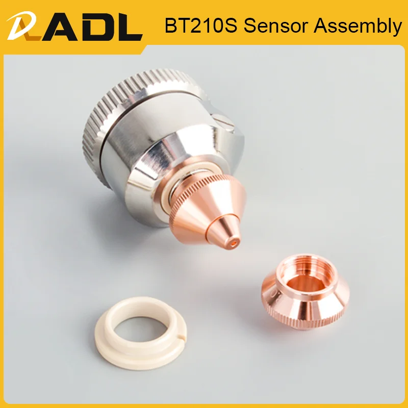 Adl conector de bico laser de fibra de alta qualidade, corpo de aço inoxidável para raytools bt210s, cabeça de corte a laser de fibra