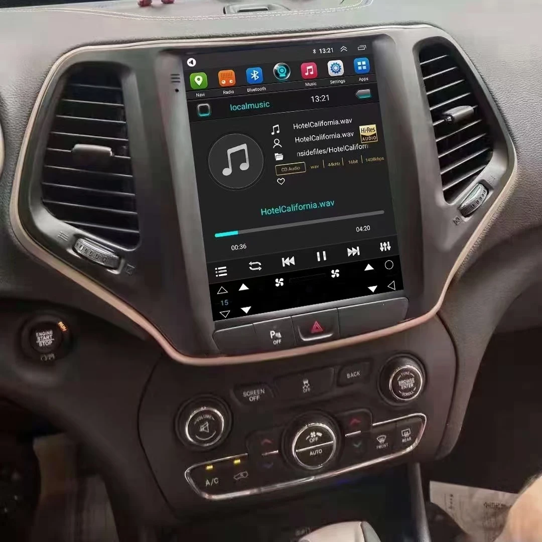

256G автомобильный Android 13 для Jeep Cherokee 5 KL 2014-2018 авто радио мультимедийный видеоплеер навигация GPS Carplay головное устройство