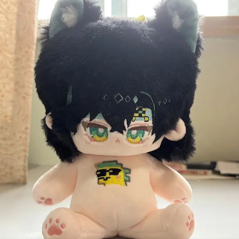 

Anime Genshin Impact Kinich Cosplay 20cm Soft Plush Stuffed Doll Body Handsome Boy Cartoon Dress Up Cotton Stuffed Toys Gift