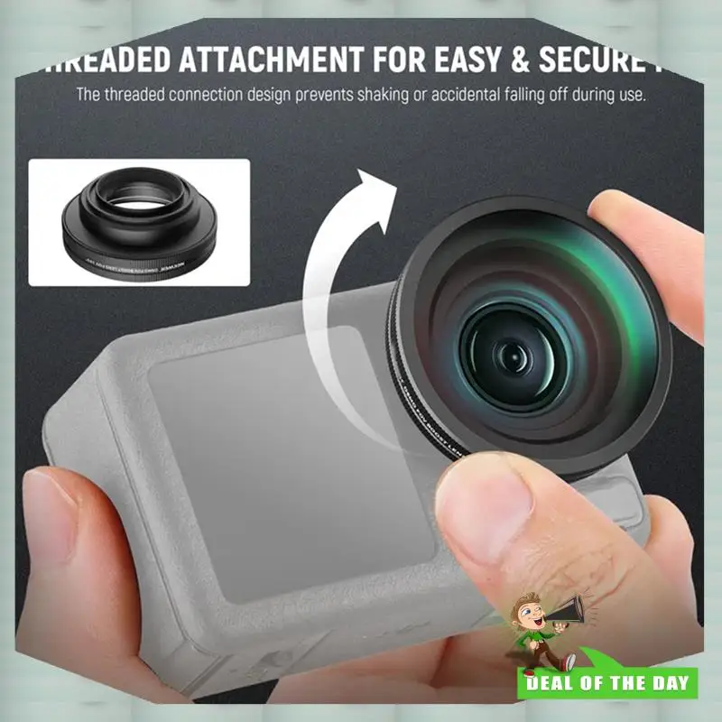 

24-Hour Delivery FL-B30 Wide Angle Lens With 185° FOV Boost For DJI OSMO Action 4/5 Pro Filming Enhancement Accessory