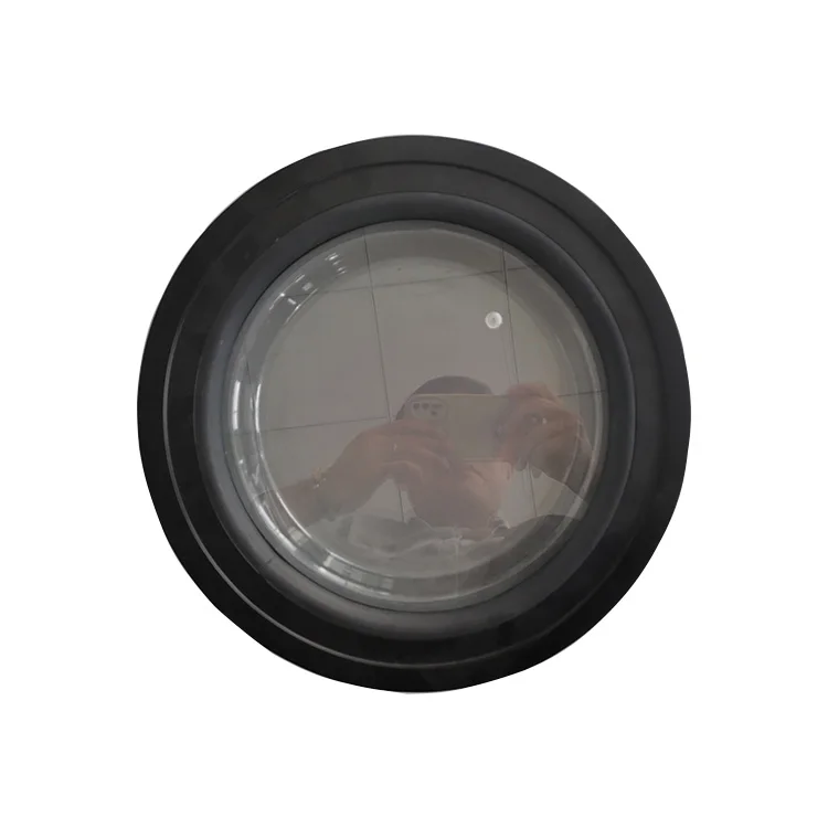 Round Caravan Trailer Pleasure Boat Fixed Window, Aluminum Alloy Window Frame Yacht Camper Window for Rv Camper caravan