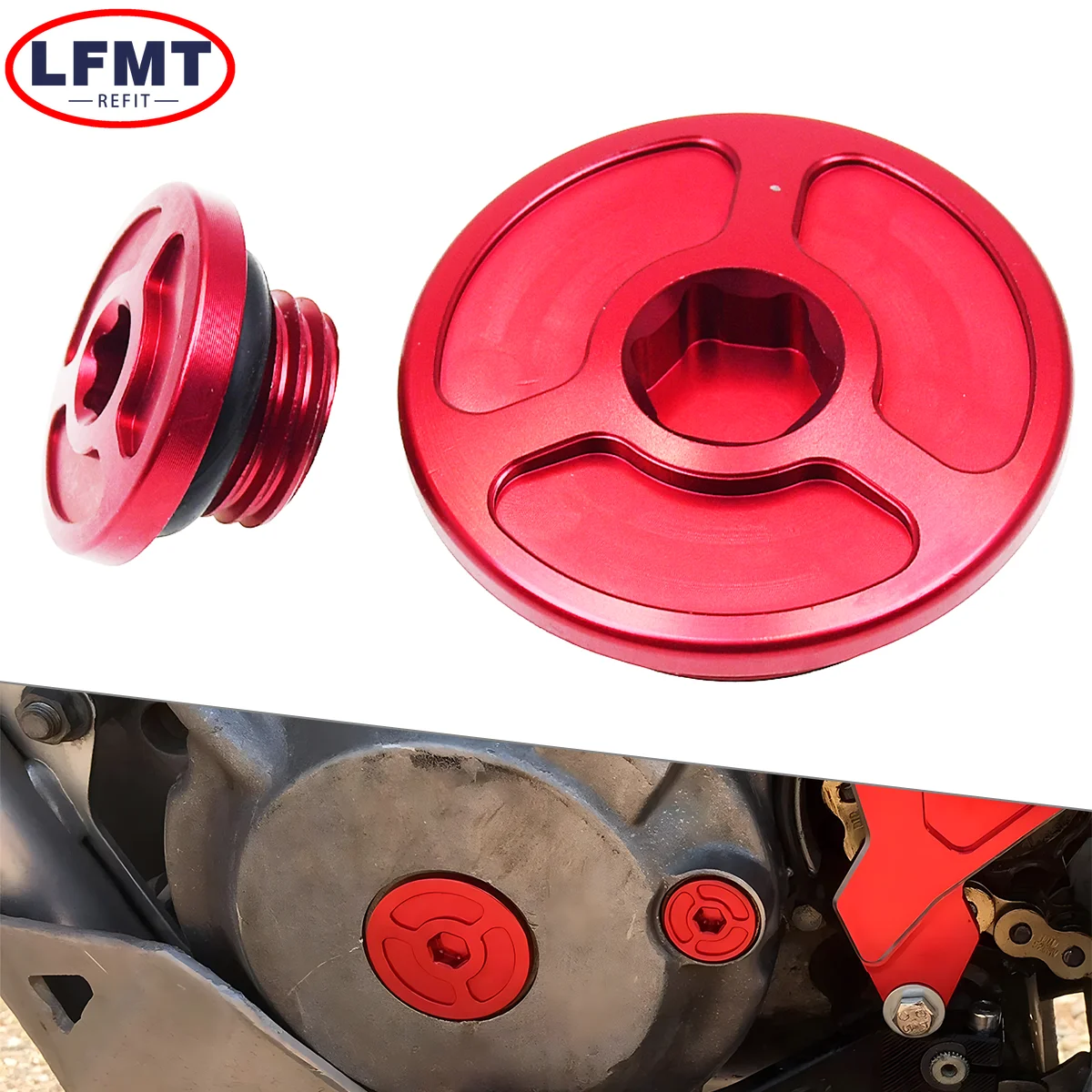 

Комплект винтов и заглушек для масляного фильтра двигателя с ЧПУ для мотоциклов Honda CRF150R, CRF250R, CRF450R, CRF250X, CRF450X, CRF250L/M, XR650L