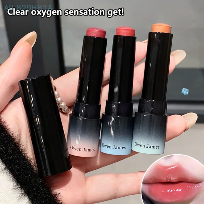 Mirror Water Light Solid Lip Gloss Mirror Peach Lipstick Moisturizing Nude Pink Lip Tint Jelly Lipstick Makeup Cosmetics Beauty