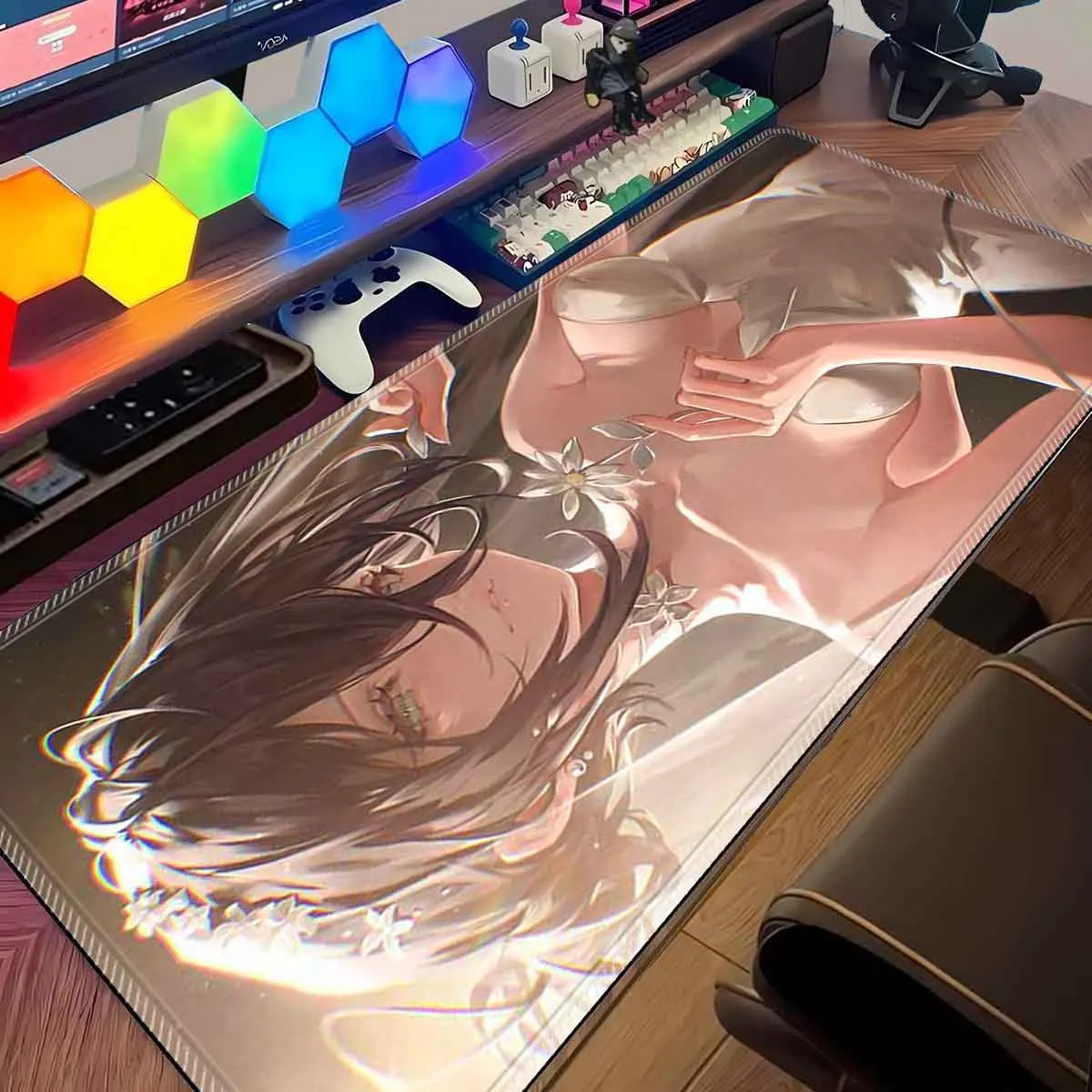 

Anime Chainsaw Man Sexy Reze Mouse Mat Overwatch Gamer Mouse Pad Anime Waifus Large Non-Slip Gaming Mousepad Keyboard Desk Mat