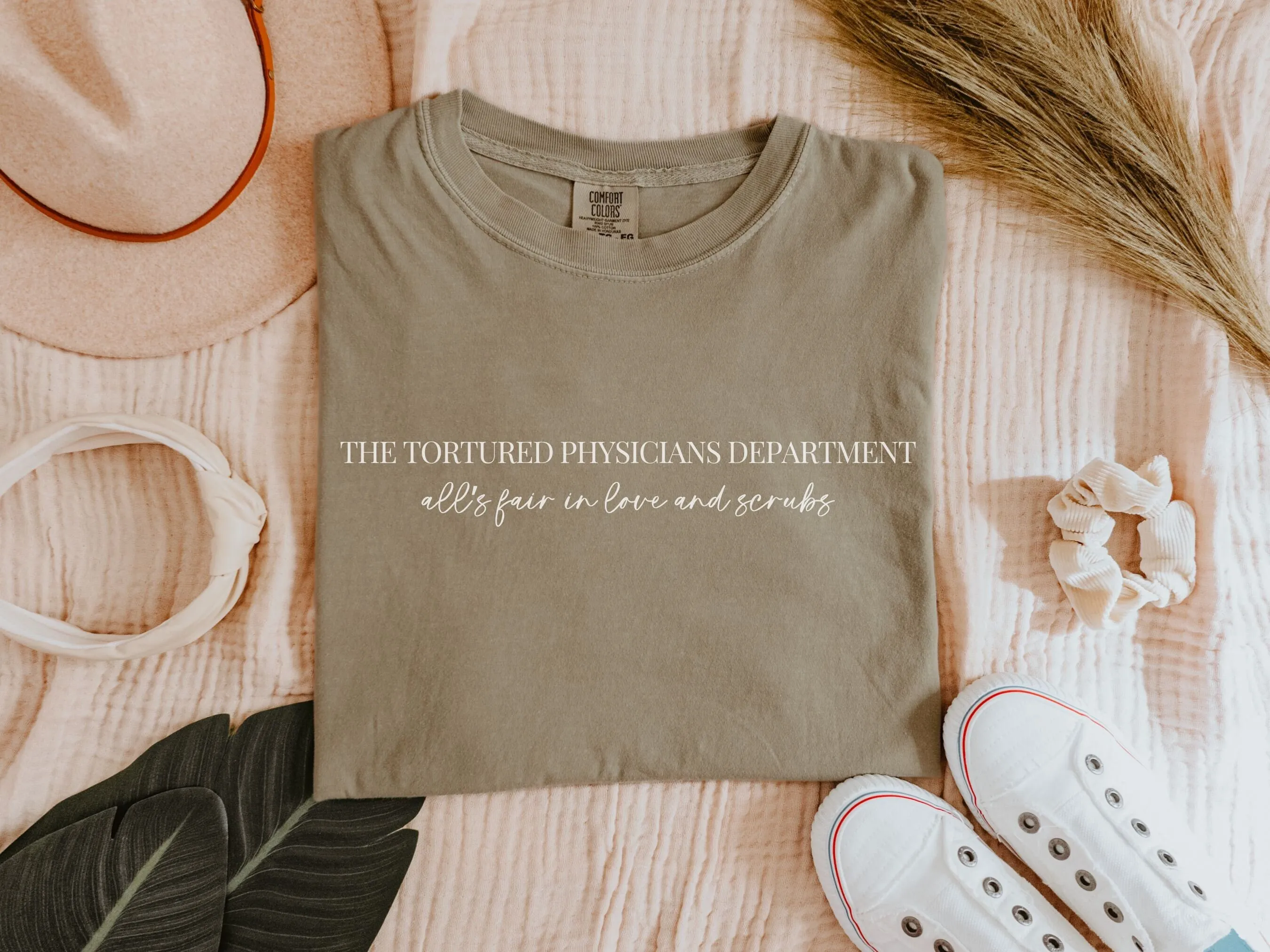 The Tortured Physicians Department Trendy Comfort Colors Gift For Doctor Shirt Funny Trending Meme T Quote Women