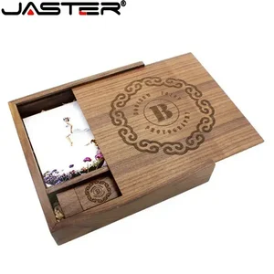 JASTER (1 PCS Free Logo) Einzelfoto Einzigartiges Holzalbum USB + Box USB -Flash -Laufwerk 8 GB 32 GB 64 GB 128 GB Fotografie 11 Hauptverkaufsverpackungen - №4