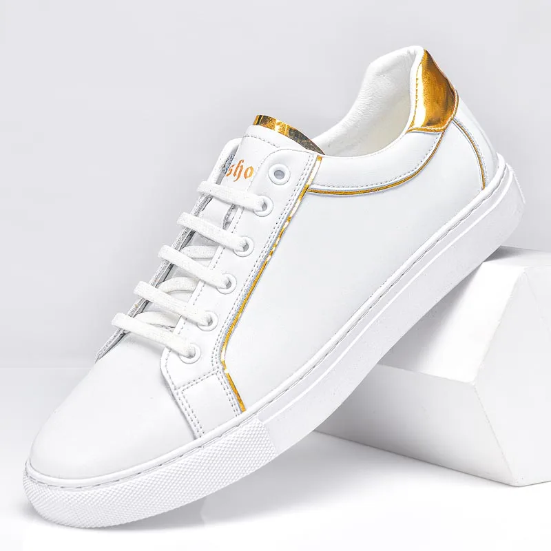 

High-quality Spring Summer White Outdoor Hiking Shoes Casual Shoes Genuine Leather Skateboard Shoes Men Fashion Sneakers for Men