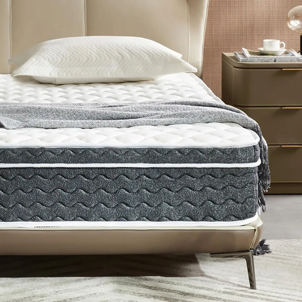 

King Mattress 14 Inch Hybrid Mattress in a Box with Gel Memory Foam, Individually Wrapped Pocket Coils Innerspring