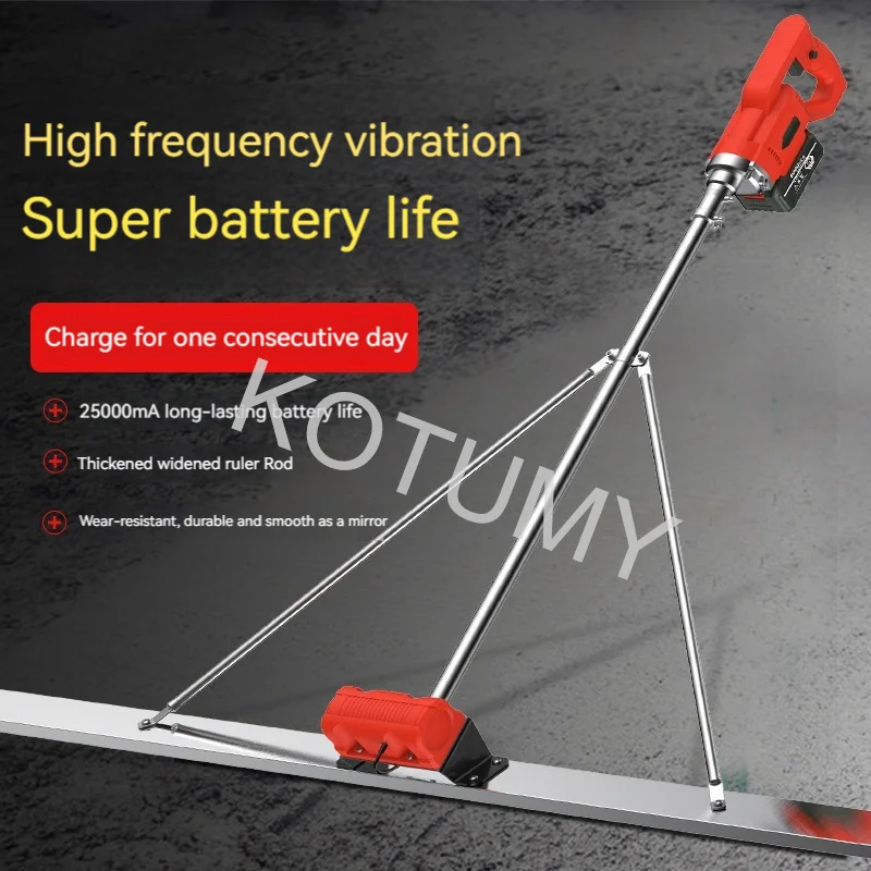 1.5M Electric Vibrating Ruler Concrete Polishe Floor Leveling Machine With Large-Capacity Lithium Battery 48V