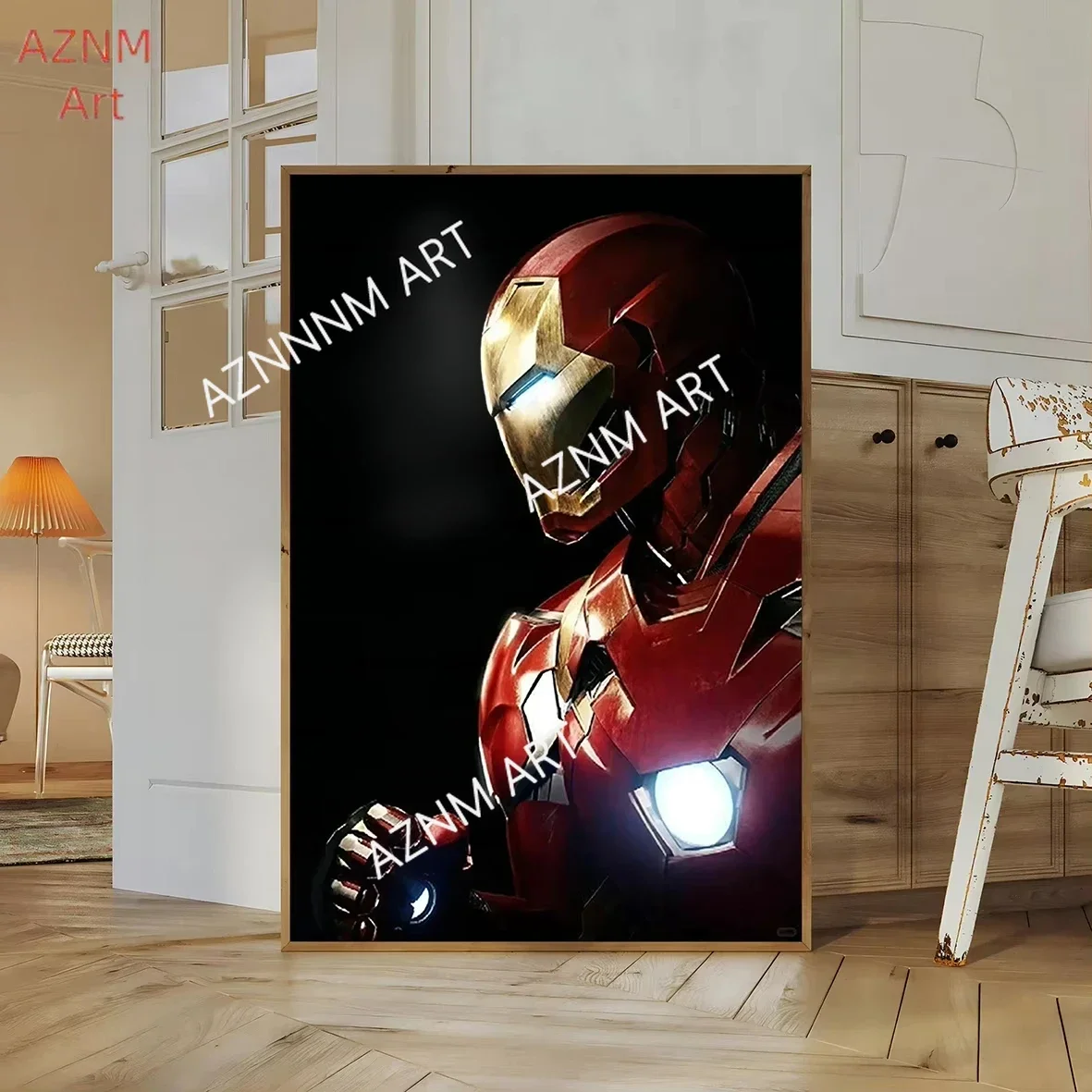 Image of Avengers Poster Druck Marvel Filmfiguren Deko Iron Man Wandkunst Leinwanddruck Superhelden Kindergeschenk Heimdekoration Gemälde