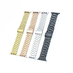 Stainless Steel Strap for Apple Watch Band 46mm 40mm 41mm 42mm 44mm 45mm 49mm Bracelet IWatch Series 10 9 8 7 SE 6 5 4 3 Ultra 2