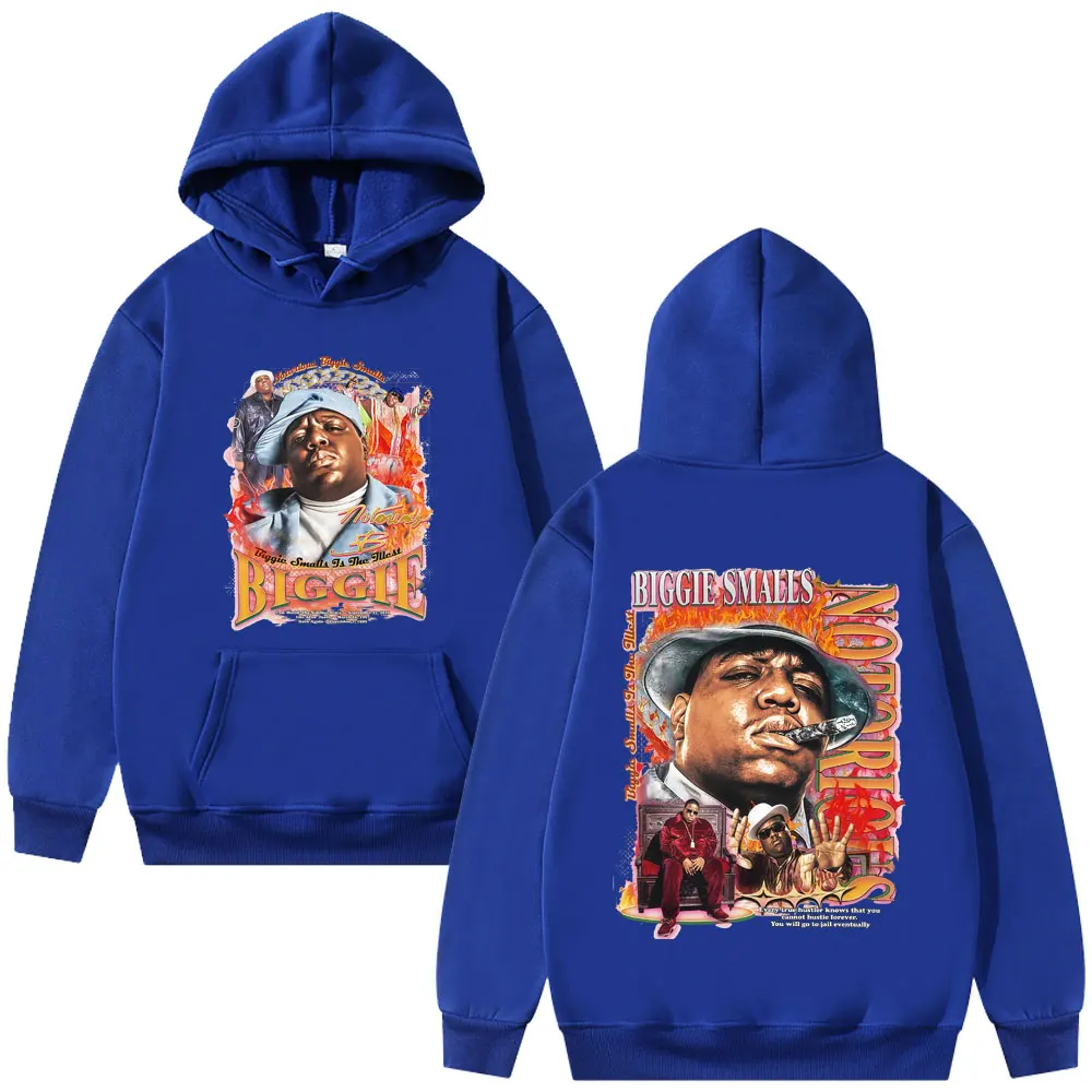 Rapper The Notorious Big Hoodie Biggie Smalls Graphic Hooded Sweatshirt Men's Women's Hip Hop Fashion Oversized Pullover Hoodies