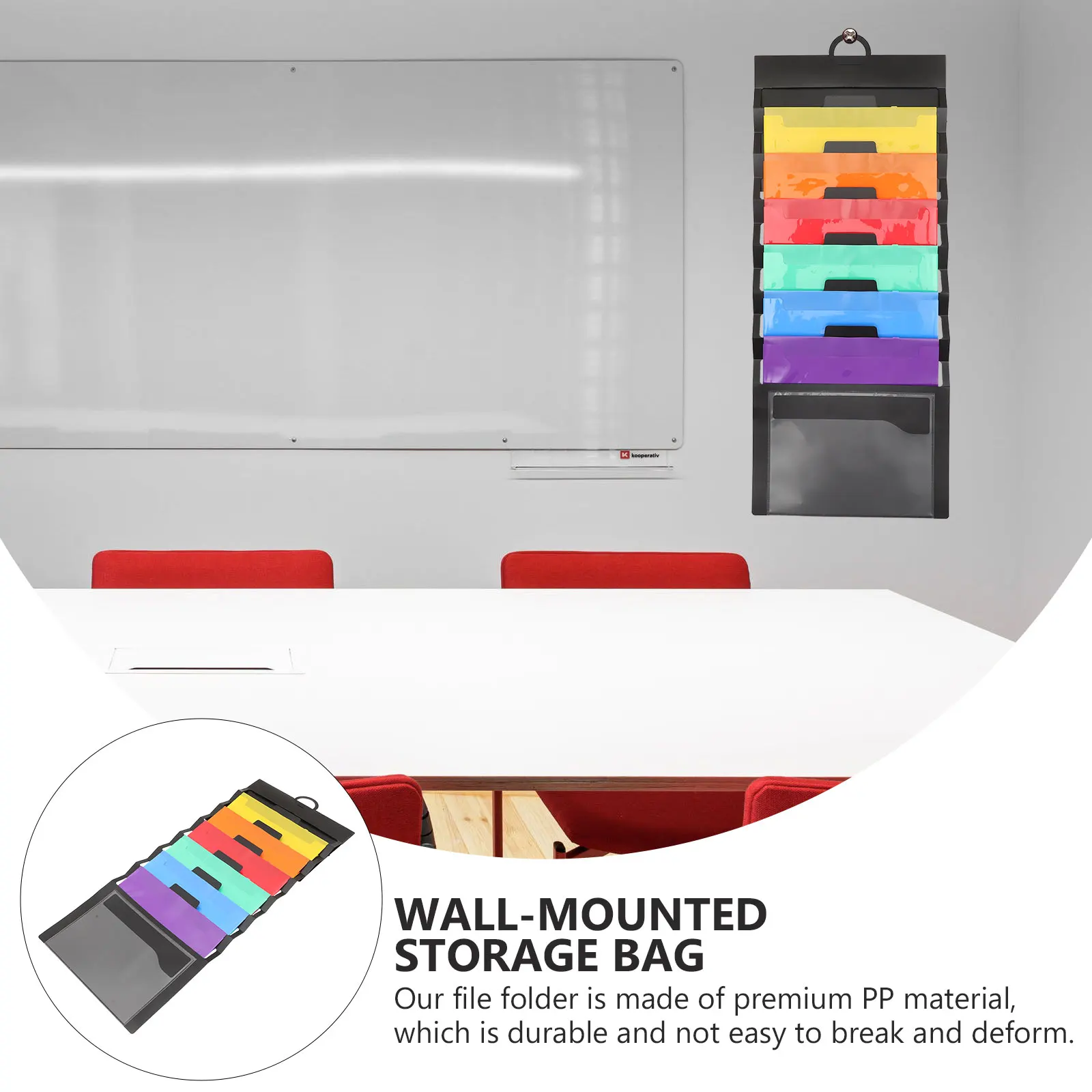 

WallMounted File Folder PP Expanding Document Holder Office School Travel Hanging Organizer Storage Bag MultiLayer File