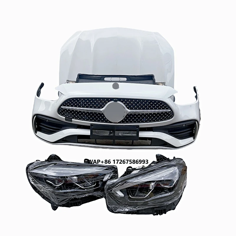 

For C-Class 206 Front Bumper with Headlights, Hood and Body Kit, Original Second-hand Set, for 2022-2024