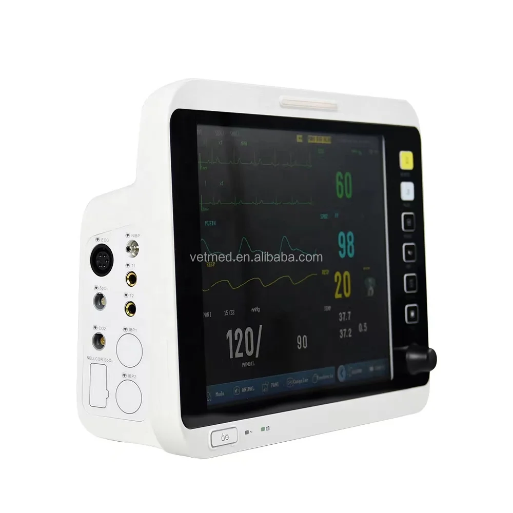 VM12 Veterinary Patient Monitor Multiparameter Vital Sign Monitor For Animal