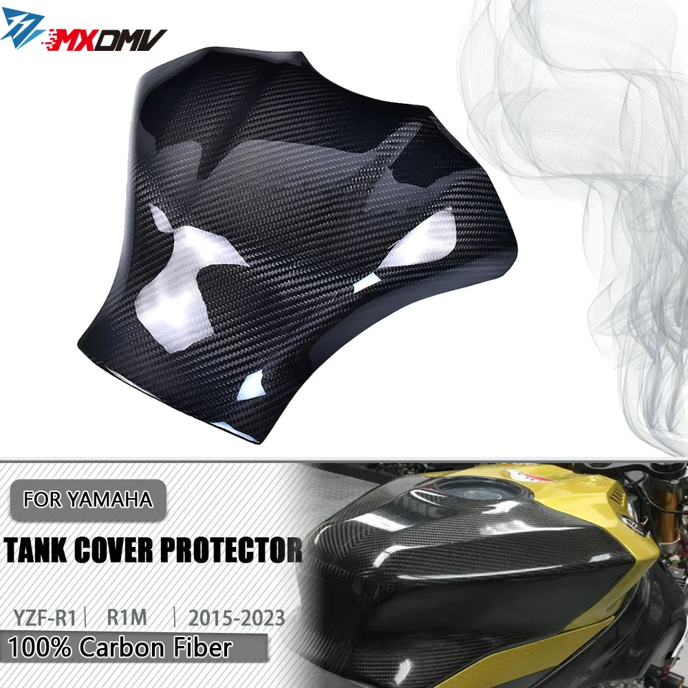 

Motorcycle Carbon Fiber Fuel Tank Cover Protector For YAMAHA YZFR1 YZFR1M YZF R1 R1M 2015 -2023