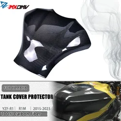 Motorcycle Carbon Fiber Fuel Tank Cover Protector For YAMAHA YZFR1 YZFR1M YZF R1 R1M 2015 -2023