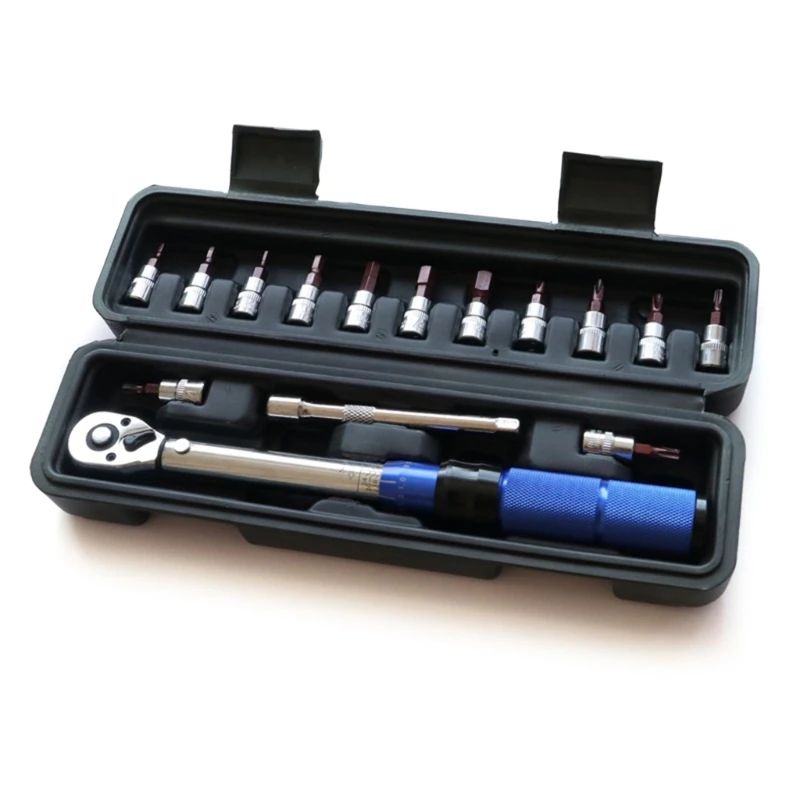 

15pcs Bike Repair Spanner Torque Wrench 2-25NM Motorcycle Maintenance Adjustable 94PD