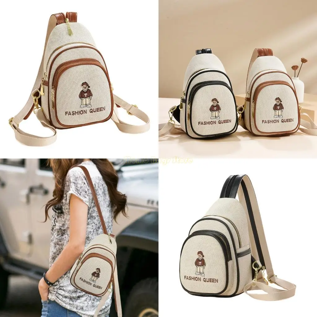 

X90D Новая дышащая сумка для плеч для женщин мужчинам компактный медвежь