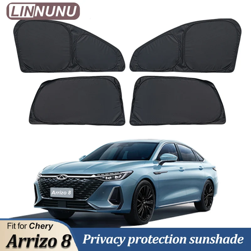 LINNUNU For Chery Arrizo 8 Sunshades UV Protection Curtain Sun Shade Visor Front Windshield Privacy Protector Car Accessories