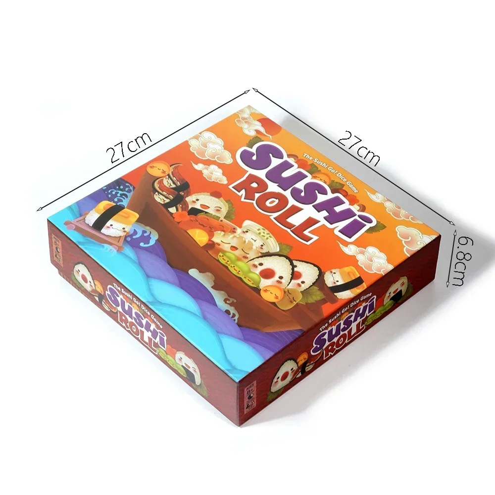 Gamewright Sushi Roll Board Game - Roll the Dice, Build Your Plate, Become a Sushi Master!