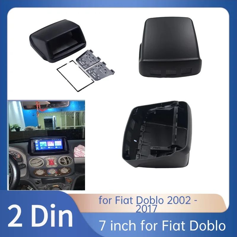 2 - Din 7 - Inch Car Android Radio for Fiat Doblo 2002 - 2017 - DVD Audio Player, Navigation & Panel Frame