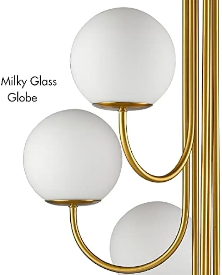 Modern Gold Chandelier Spiral Glass Globe Chandelier Villa Stairwell Hanging Ceiling Light Hall Deco Chandeliers