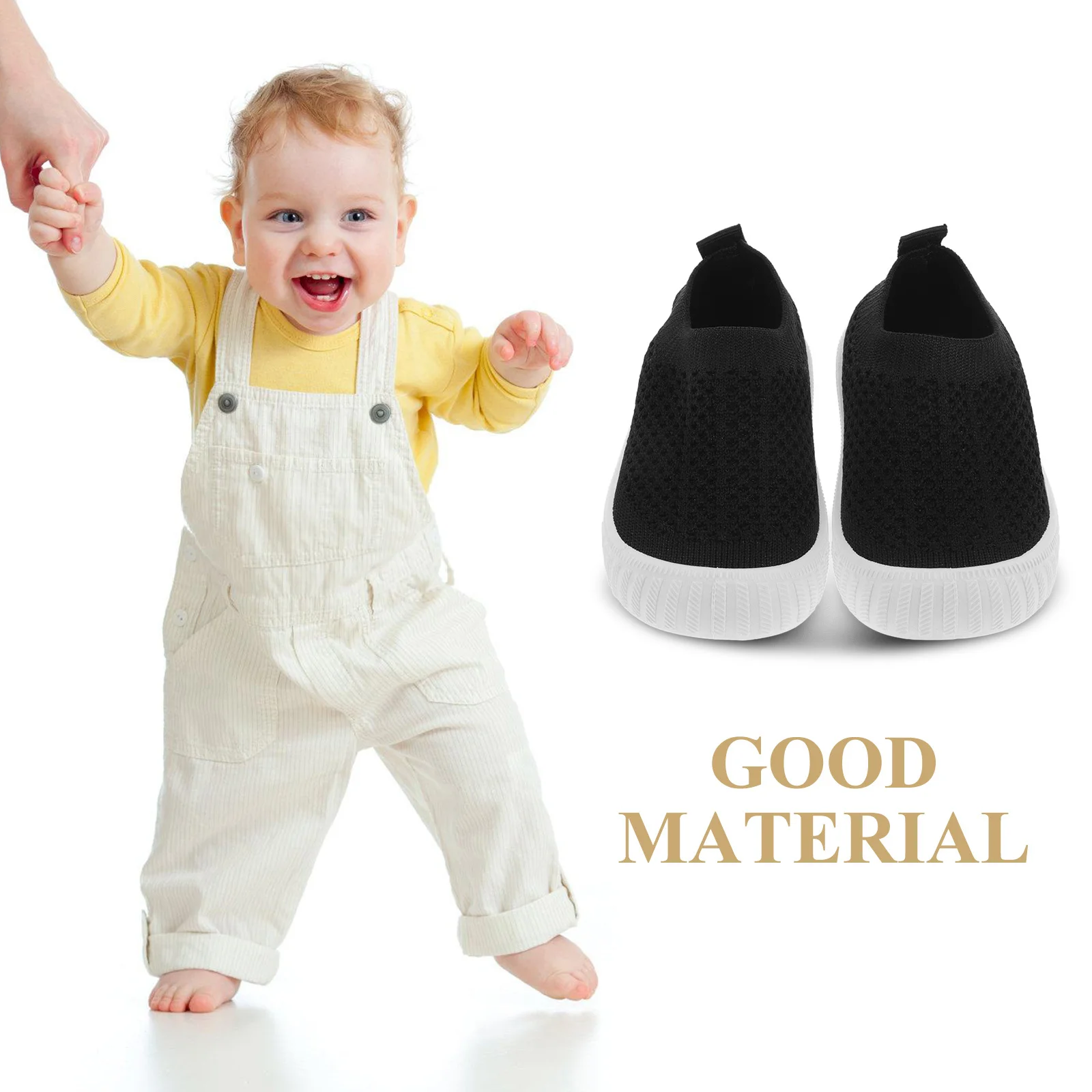 

1Pair Toddler Walking Shoes Baby Sneakers Supple Sole Breathable Mesh Comfortable Baby Shoe Soft Flexible Shoes for Babies