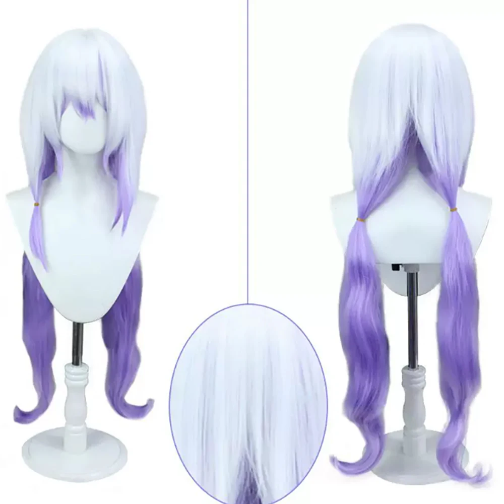 HAIRJOY Perruques synthétiques Honkai Star Rail Black Swan Cosplay, perruques anime ombrées multicolores