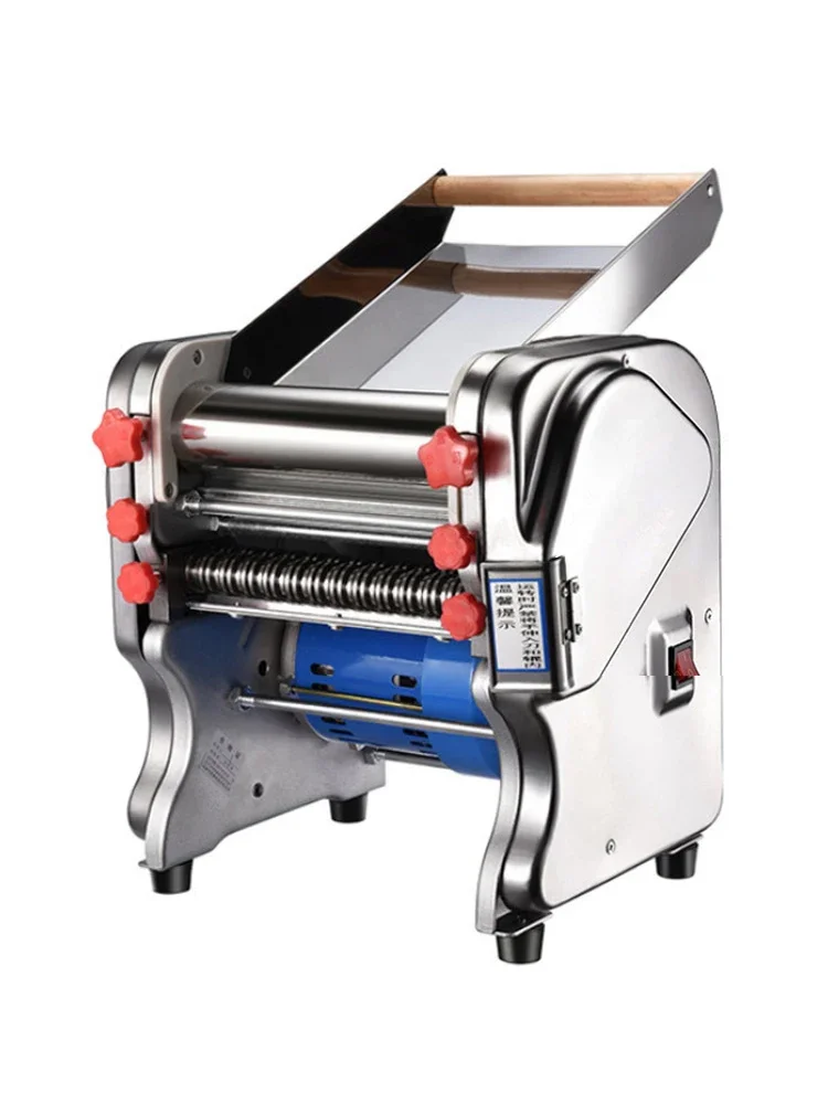DIVEDEER FKM-240 Elektrischer 750-W-Teigausrollmaschine für den Haushalt/gewerblichen Edelstahl-Nudelbereiter, Teigroller-Nähmaschine