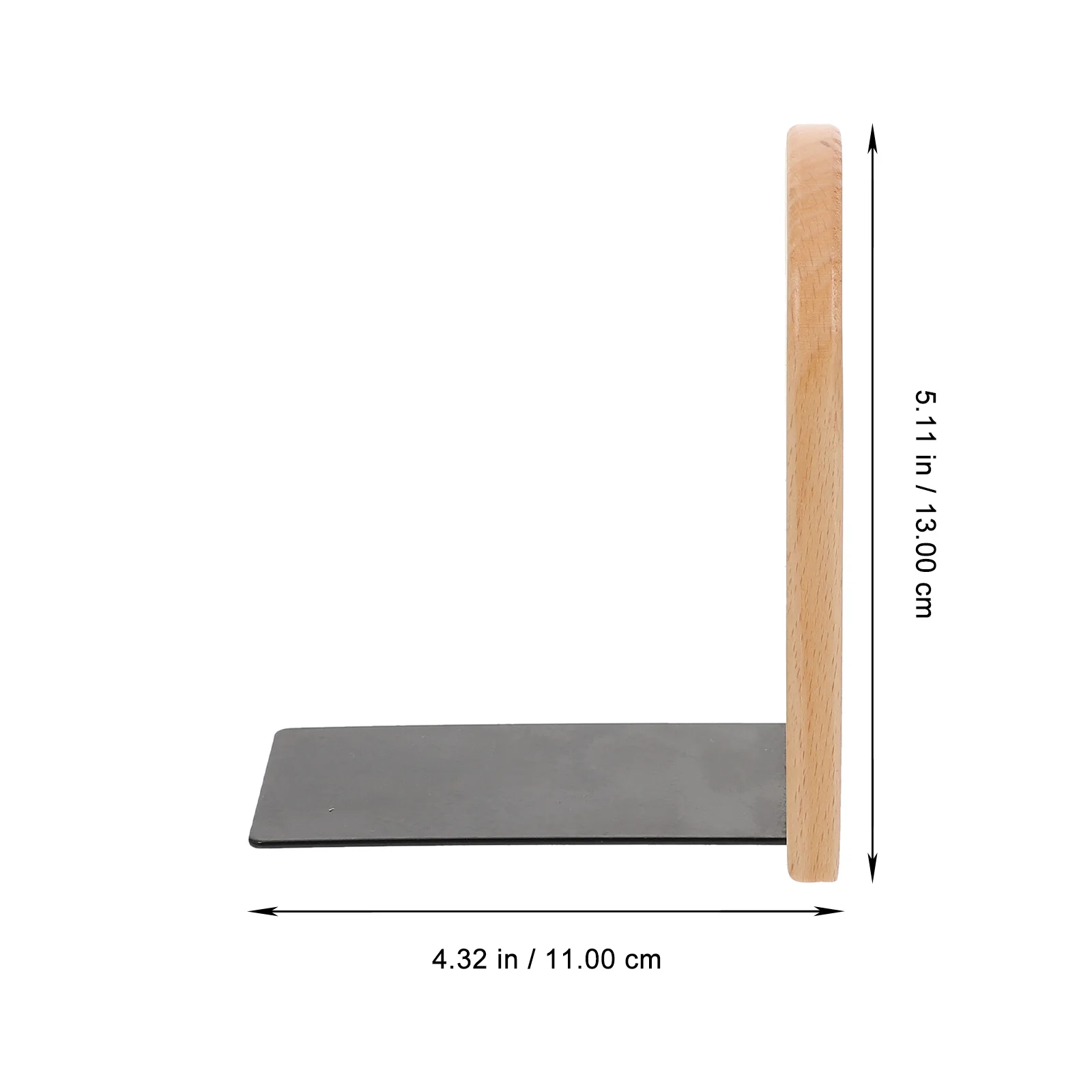 

Premium Iron Wood Bookend Simple Style Decorative Organizer for Home Office Books Magazines Vertical Storage Shelf Accessories