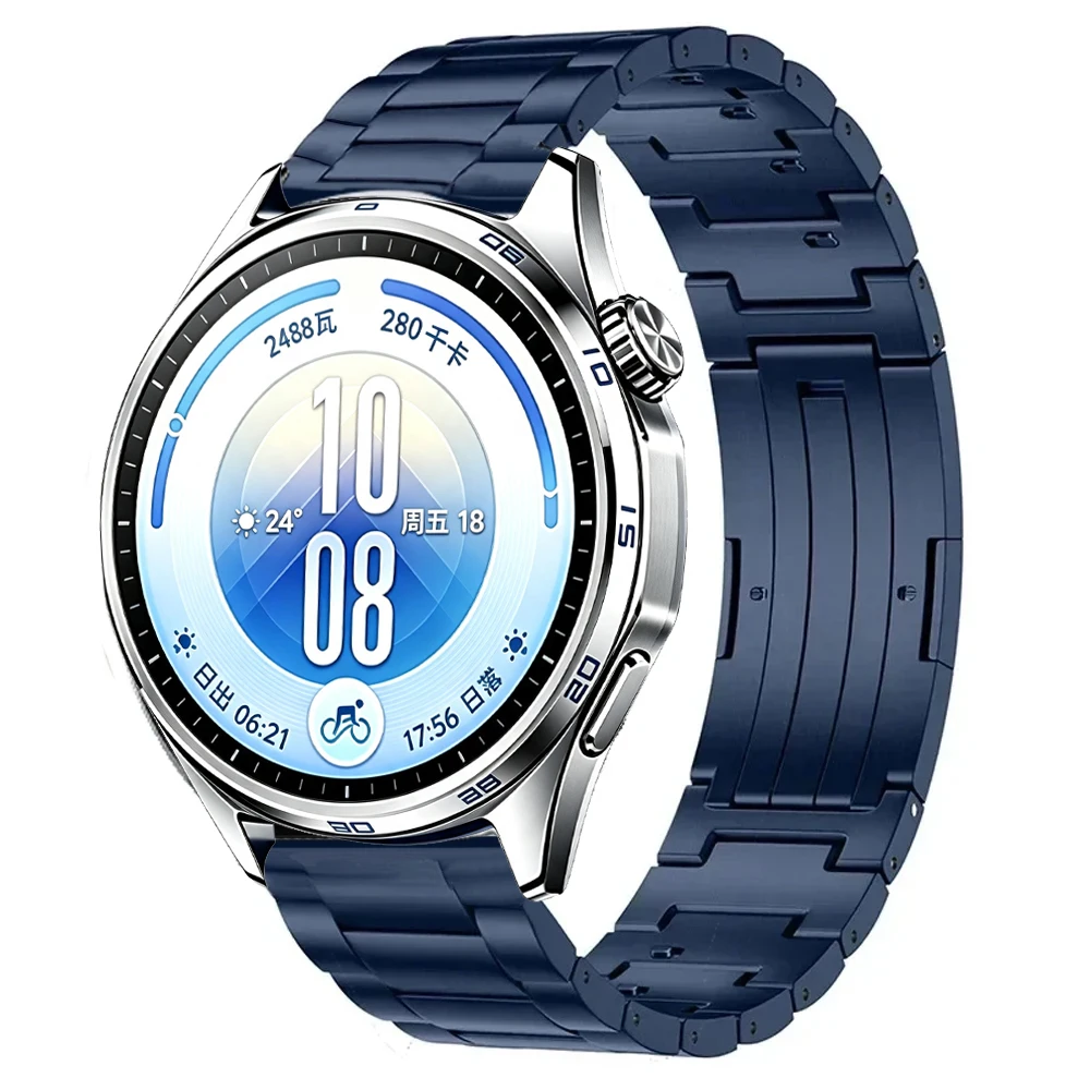 20mm 22mm Titanium Strap For Huawei Watch GT7/GT7 Pro/GT6-5-4 46mm High-end Business Bracelet Amazfit Active 3/2/Max Accessories