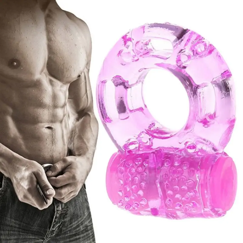 Vibrator Ring for Penis Cock Extender Ring Delay Ejaculation Reusable Soft Portable  Easy Use Flexible Breathable Pri Man Toys