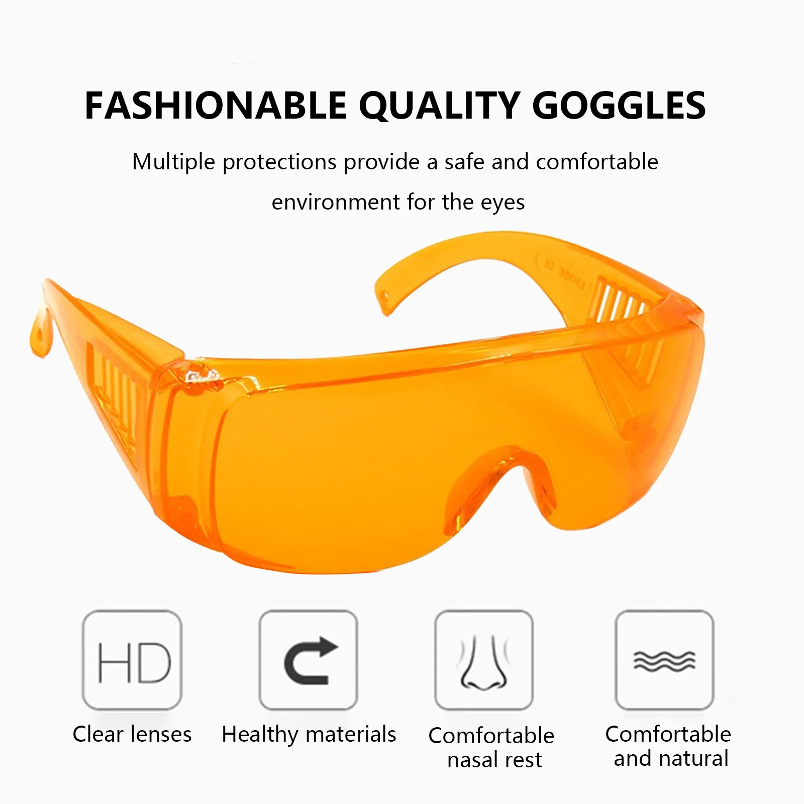 Anti Dust Unisex Safety Glasses Anti-Scratch Work Windproof Riding Goggles for Men and Women Interior Finishing EIG88