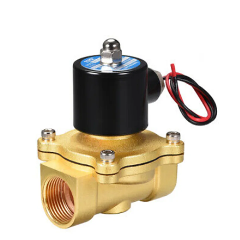 

1pc 1" PT DC12V 24V AC 110V 220V Brass Normally Closed Direct Acting Electric Solenoid Valve