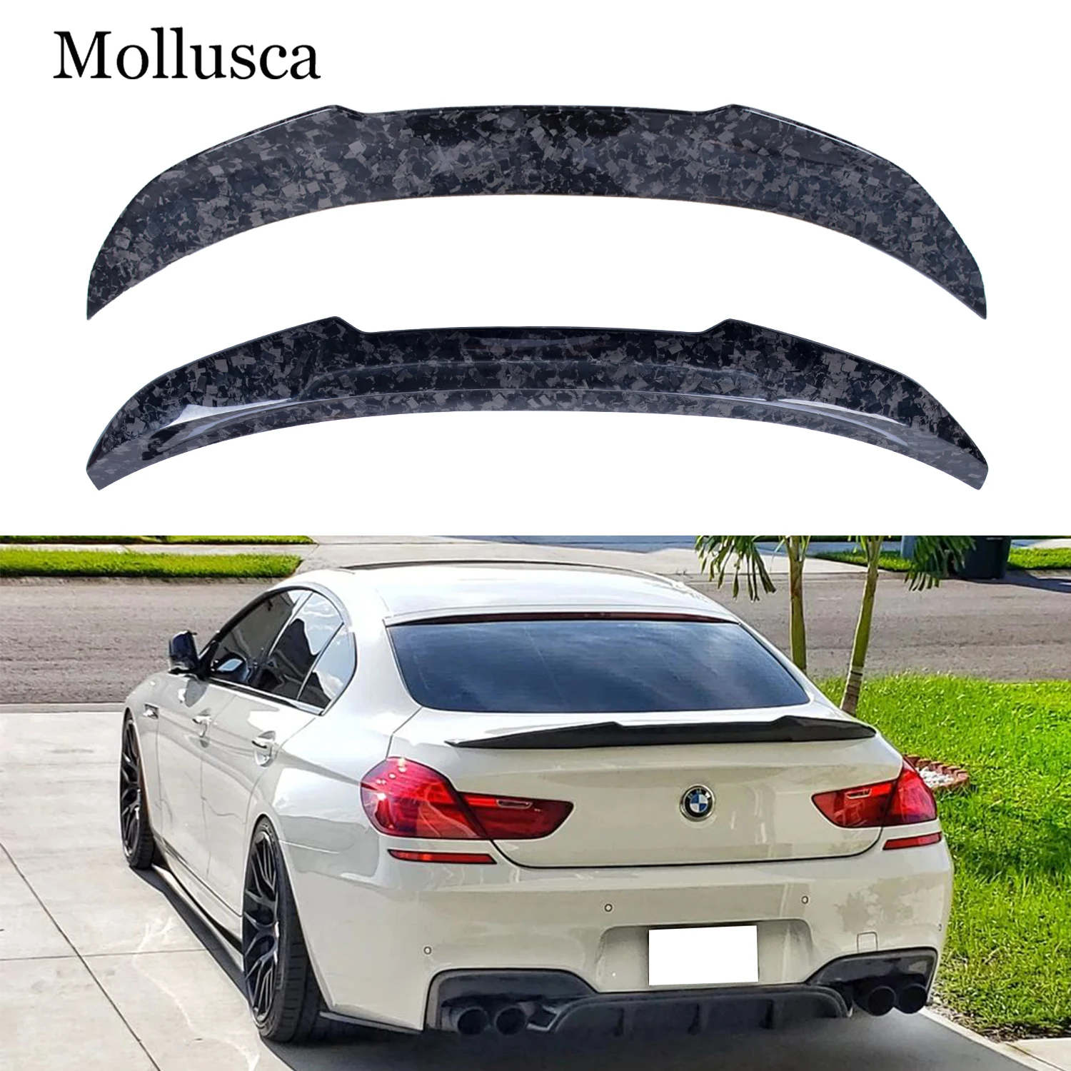 

For BMW 6 Series F06 4Door Gran Coupe M6/F13 2Door Coupe M6 PSM Style Forged Carbon fiber Rear Spoiler Trunk wing 2011-2018